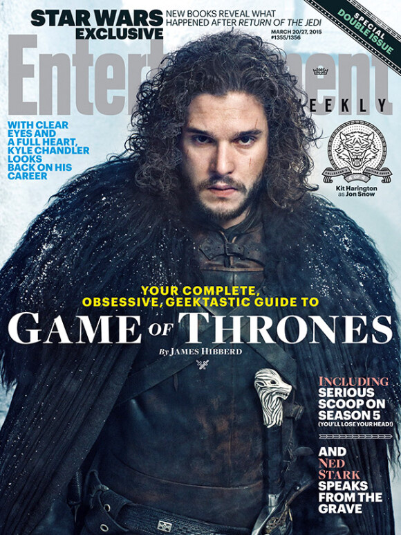 La couverture d'Entertainment Weekly avec Kit Harington (Jon Snow)