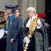 Le prince Andrew, duc d'York, le prince William, duc de Cambridge, et Kate Middleton, duchesse de Cambridge, enceinte, assistaient le 13 mars 2015 en la cathédrale St Paul de Londres à un service commémorant les 453 membres des forces armées britanniques morts lors des opérations en Afghanistan depuis 2001.