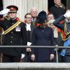 Le prince Harry, Kate Middleton, enceinte, et le prince William, recueillis, assistaient le 13 mars 2015 en la cathédrale St Paul de Londres à un service commémorant les 453 membres des forces armées britanniques morts lors des opérations en Afghanistan depuis 2001.
