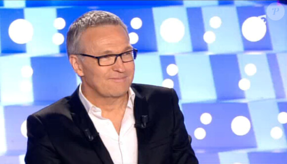 L'animateur Laurent Ruquier présente On n'est pas couché sur France 2, le samedi 14 mars 2015.