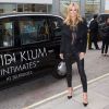 Heidi Klum arrive au lancement de sa ligne de lingerie à Londres le 14 mars 2015