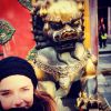 Pauline Ducruet en Chine en janvier 2015, photo Instagram.