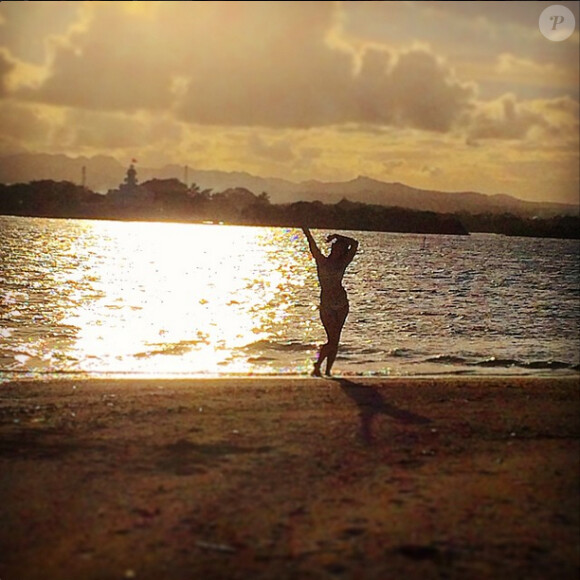 Pauline Ducruet à l'Île Maurice en février 2015, photo Instagram.