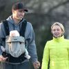 Exclusif - La belle Hayden Panettiere et Wladimir Klitschko se promènent avec leur fille Kaya à Nashville, le 7 mars 2015.