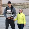 Exclusif - Hayden Panettiere et son fiancé Wladimir Klitschko se promènent avec leur fille Kaya à Nashville, le 7 mars 2015.