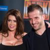 Rafael van der Vaart et sa compagne Sabia Boulahrouz à la première de la comédie musicale sur Queen 'We Will Rock You' à Hambourg le 16 mars 2015.