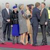 Le roi Willem-Alexander et la reine Maxima des Pays-Bas ont été accueillis le 17 mars 2015 sur le tarmac de l'aéroport international de Copenhague par la reine Margrethe II de Danemark, le prince Henrik, le prince Frederik et la princesse Mary, le prince Joachim et la princesse Marie, la princesse Benedikte et le prince Richard, pour leur visite officielle.