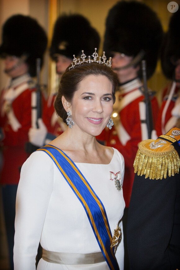 La reine Margrethe II de Danemark donnait le 17 mars 2015 au palais de Christiansborg un dîner en l'honneur de la visite officielle du roi Willem-Alexander et de la reine Maxima des Pays-Bas, auquel ont pris part le prince Frederik et la princesse Mary, le prince Joachim et la princesse Marie, ainsi que la princesse Benedikte et le prince Richard.