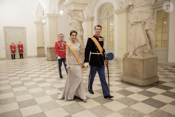 La reine Margrethe II de Danemark donnait le 17 mars 2015 au palais de Christiansborg un dîner en l'honneur de la visite officielle du roi Willem-Alexander et de la reine Maxima des Pays-Bas, auquel ont pris part le prince Frederik et la princesse Mary, le prince Joachim et la princesse Marie, ainsi que la princesse Benedikte et le prince Richard.