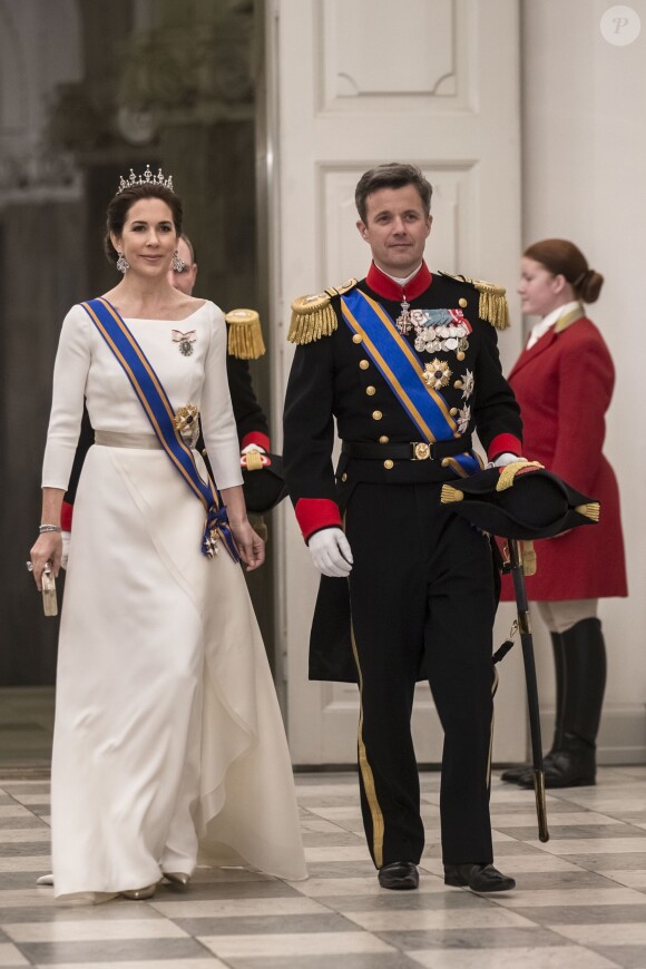 La reine Margrethe II de Danemark donnait le 17 mars 2015 au palais de Christiansborg un dîner en l'honneur de la visite officielle du roi Willem-Alexander et de la reine Maxima des Pays-Bas, auquel ont pris part le prince Frederik et la princesse Mary, le prince Joachim et la princesse Marie, ainsi que la princesse Benedikte et le prince Richard.