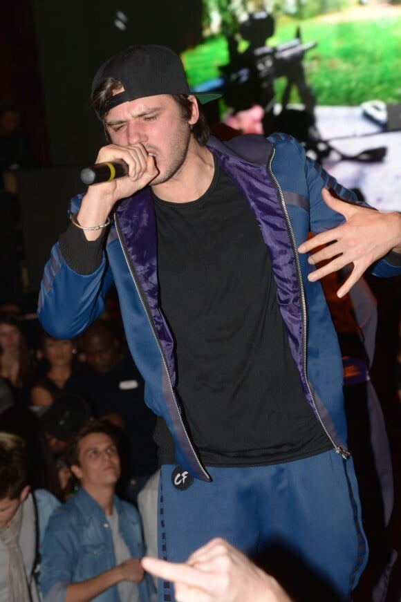 Le rappeur Orelsan en concert au VIP Room a Paris, le 27 novembre 2013