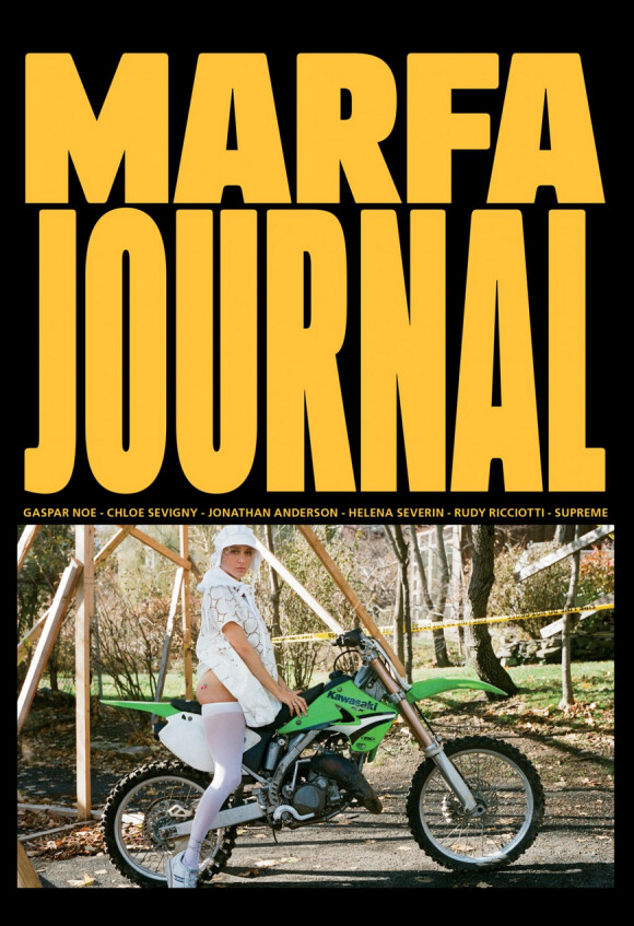Chloë Sevigny en couverture du troisième numéro de "Marfa Journal", mars 2015. 
