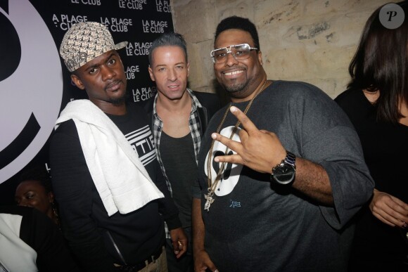 Black M, Jay Style et Big Ali lors des 20 ans de l'établissement La Plage-Le Club à Bordeaux, qui se tenait du 12 au 15 mars 2015