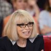 Mireille Darc participe à l'enregistrement de l'émission Vivement Dimanche à Paris, le 18 mars 2015 (diffusion le dimanche 22 mars).