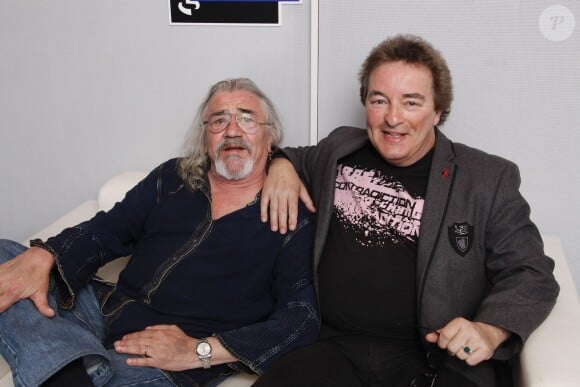 Serge Koolenn et Richard Dewitte à l'émission "On repeint la musique" à Paris, le 28 mars 2012