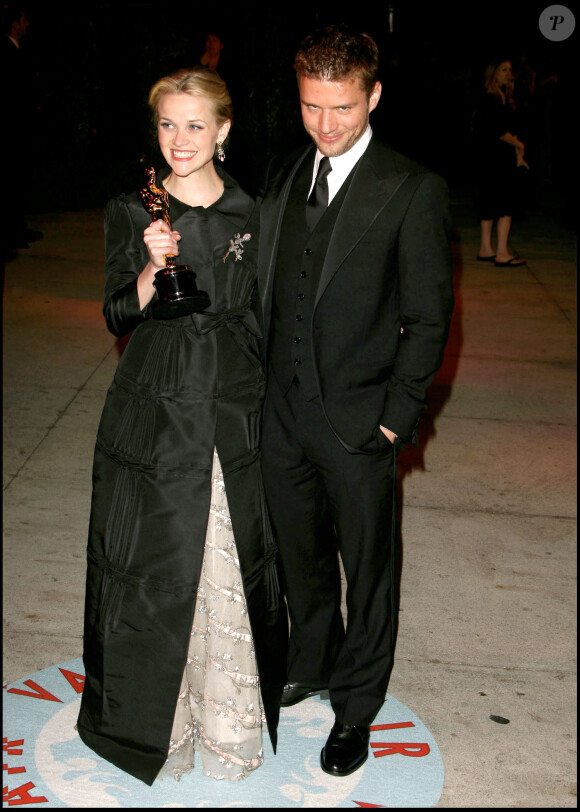 Reese Witherspoon et Ryan Phillippe à la soirée Vanity Fair des Oscars, le 5 mars 2006 