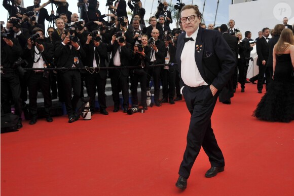 Helmut Berger - Montée des marches du film " Saint-Laurent" lors du 67e Festival du film de Cannes le 17 mai 2014.