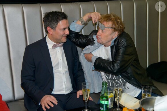 Helmut Berger tres "allume" lors d'une soiree clubbing au club Palffy a Vienne le 16/02/2013