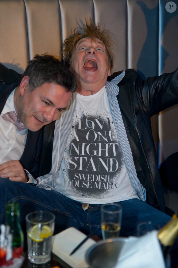 Helmut Berger tres "allume" lors d'une soiree clubbing au club Palffy a Vienne le 16/02/2013