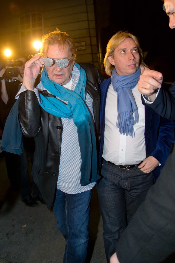 Helmut Berger tres "allume" lors d'une soiree clubbing au club Palffy a Vienne le 16/02/2013