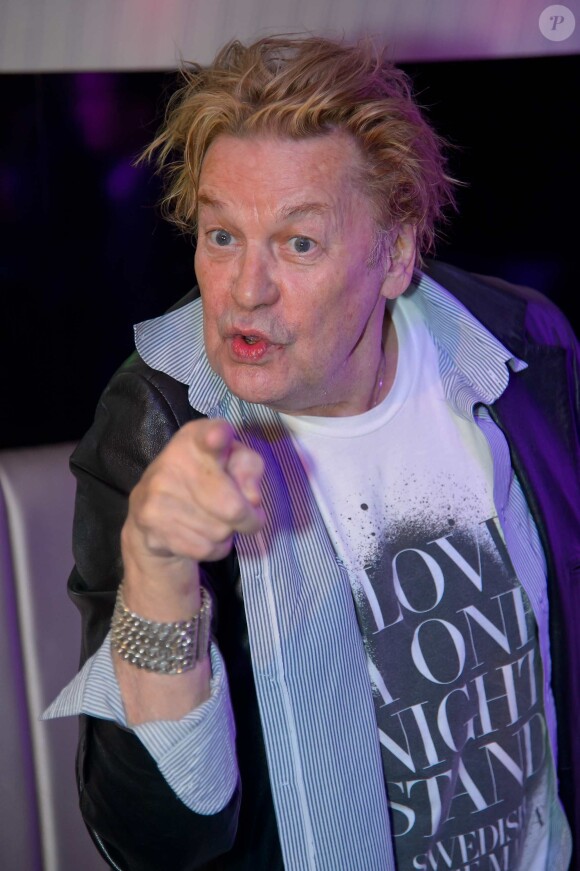 Helmut Berger tres "allume" lors d'une soiree clubbing au club Palffy a Vienne le 16/02/2013