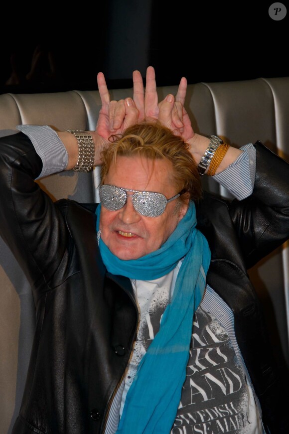 Helmut Berger tres "allume" lors d'une soiree clubbing au club Palffy a Vienne le 16/02/2013