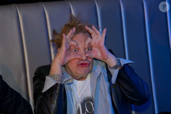 Helmut Berger tres "allume" lors d'une soiree clubbing au club Palffy a Vienne le 16/02/2013
