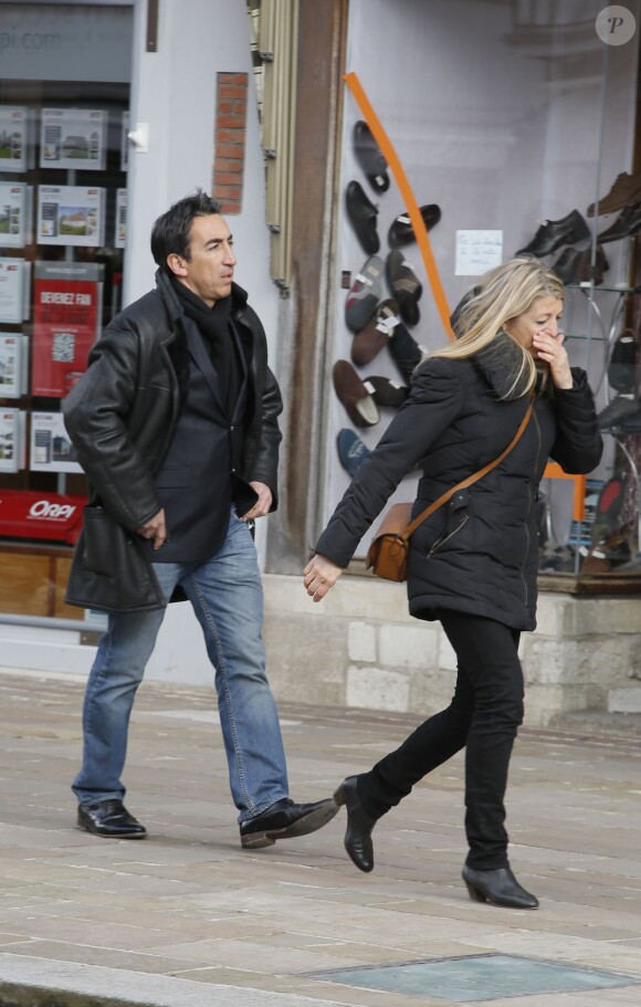 Arnaud Romera lors des obsèques d'Alexis Vastine en l'église Saint-Ouen à Pont-Audemer le 25 mars 2015