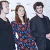 Jérôme Bonnell, Anaïs Demoustier et Félix Moati - Inauguration de l'exposition "Lumière! Le cinéma inventé!" au Grand Palais à Paris, le 26 mars 2015.