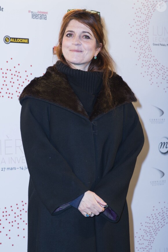 Agnès Jaoui - Inauguration de l'exposition "Lumière! Le cinéma inventé!" au Grand Palais à Paris, le 26 mars 2015.