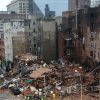 Effondrement de plusieurs immeubles à la suite d'un incendie à New York le 27 mars 2015.