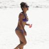 Exclusif - Christina Milian sur une plage de Cancún, le 18 mars 2015.