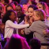 Zahara Marley Jolie-Pitt, Angelina Jolie and Shiloh Nouvel Jolie-Pitt in the audience at the 28th Annual Nickelodeon Kids Choice Awards at the Forum on March 28, 2015 in Inglewood, Los Angeles, CA, USA. Photo by Frank Micelotta/PictureGroup/ABACAPRESS.COM29/03/2015 - Los Angeles