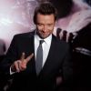 Hugh Jackman lors d'une conférence de presse a l'occasion de la sortie de son film "Wolverine" à Beijing le 15 octobre 2013