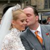Le prince Alexander de Schaumburg-Lippe et son épouse Nadja-Anna lors de leur mariage à Bückeburg, en Allemagne, le 30 juin 2007. Le couple a annoncé sa séparation en mars 2015.
