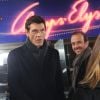 Marc Lavoine et Calogero lors de l'enregistrement de l'émission "Champs Elysées" au studio Gabriel à Paris le 7 février 2013