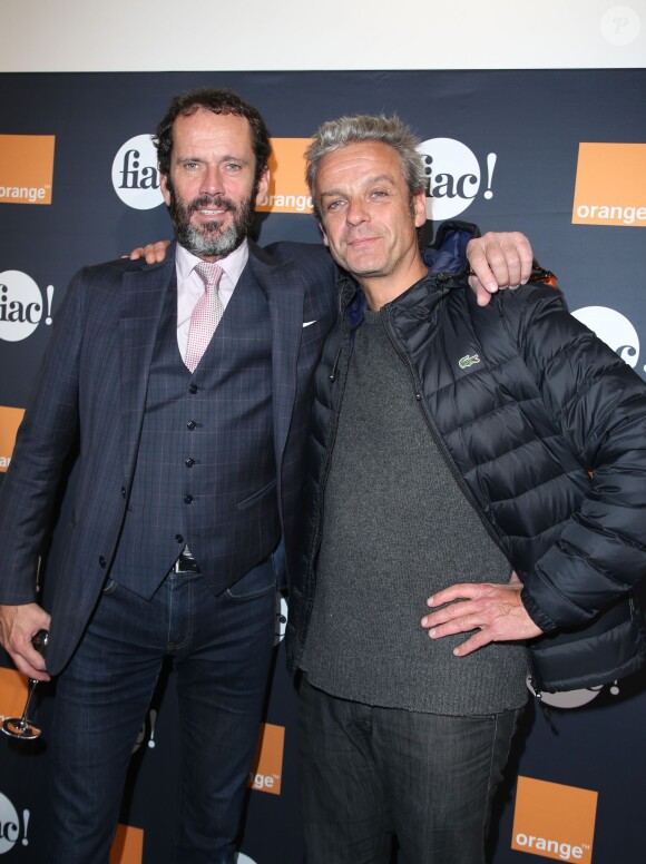 Christian Vadim et David Brécourt - Soirée de vernissage de la FIAC 2014 organisée par ORANGE au Grand Palais à Paris, le 22 octobre 2014.