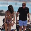 Boris Becker, son épouse Lilly Becker et leur fils Amadeus profitent d'une journée à la plage à Miami, le 3 avril 2015.