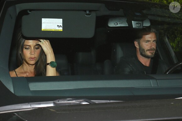 Eva Longoria et son compagnon Jose Antonio Baston sont allés dîner au restaurant italien Giorgio Baldi, avec Victoria et David Beckham, à Los Angeles. Le 2 avril 2015