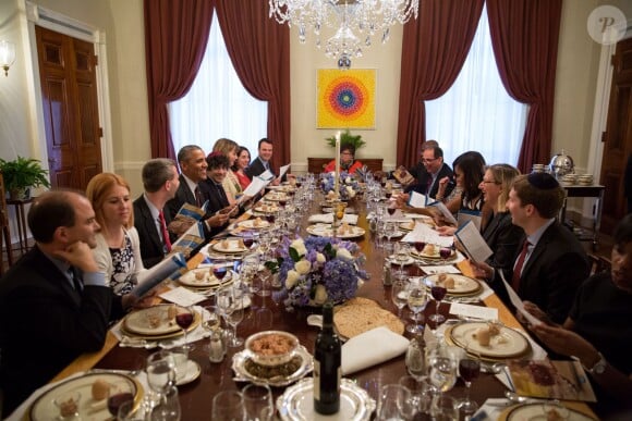 Le président Barack Obama et sa femme Michelle ont donné le dîner pour Pessah (Pâques juive) à la Maison Blanche à Washington. Le 3 avril 2015