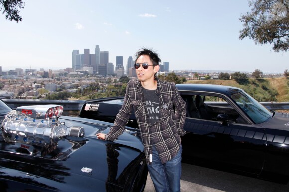 James Wan en conférence de presse pour le film "Fast and Furious 7". Le 23 mars 2015 au Dodger Stadium, à Los Angeles.