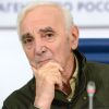 Charles Aznavour tient une conférence de presse à Moscou, le 2 octobre 2014