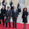 Frédéric Mitterrand - Dîner d'Etat au Palais de l'Elysée en l'honneur du président tunisien Beji Caïd Essebsi à Paris le 7 avril 2015.