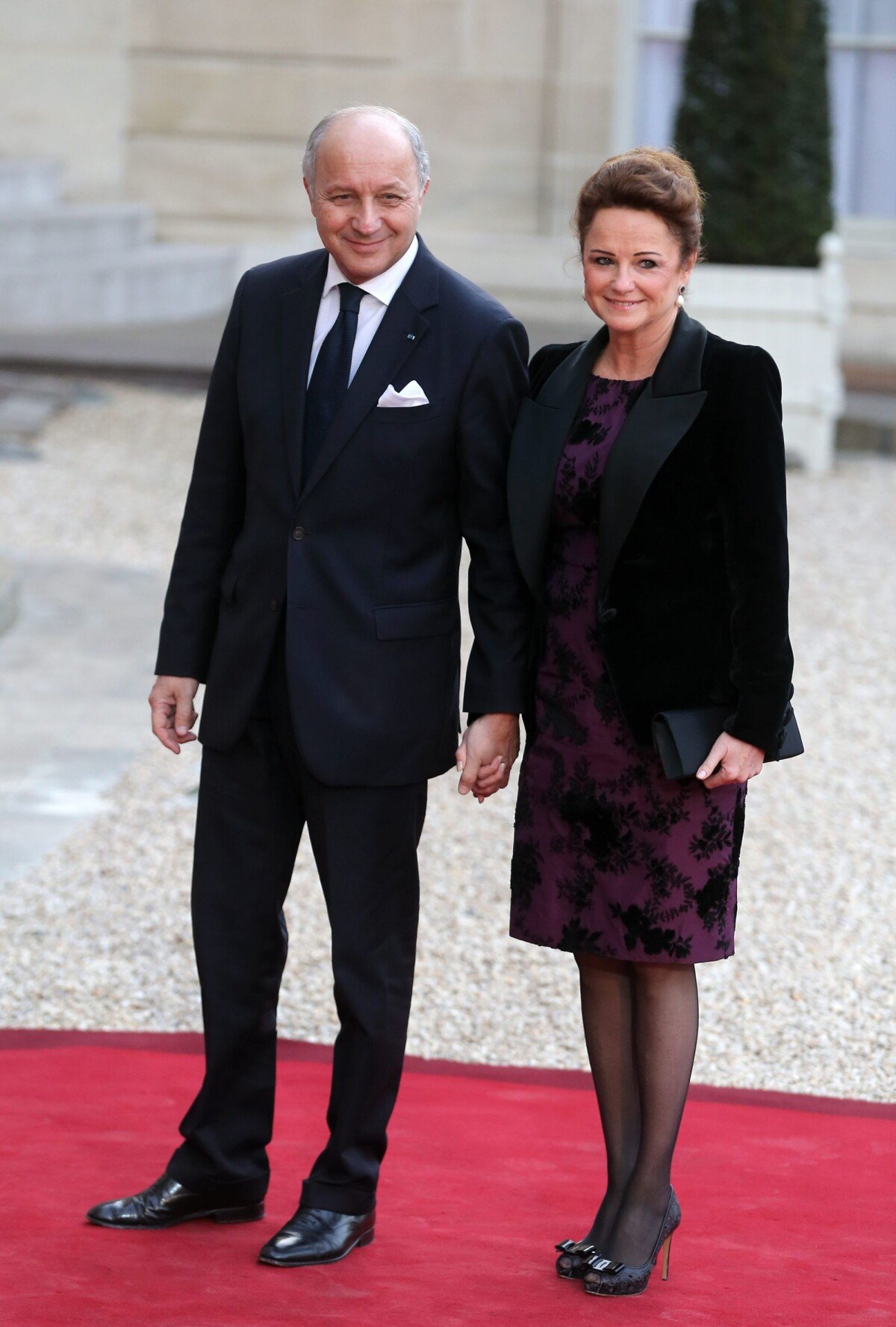 Vidéo Laurent Fabius et sa compagne MarieFrance MarchandBaylet Dîner d'Etat au Palais de l