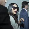 Kim Kardashian arrive à l'aéroport Zvartnots près d'Erevan, en Arménie. Le 8 avril 2015.