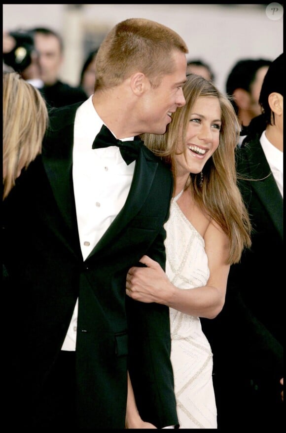 Jennifer Aniston et Brad Pitt lors du 57e Festival de Cannes 2004