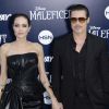 Angelina Jolie et Brad Pitt - Première du film Maléfique à Los Angeles, le 29 mai 2014. 