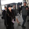 Kris Jenner prend un vol à l'aéroport de Los Angeles, le 20 janvier 2015.  