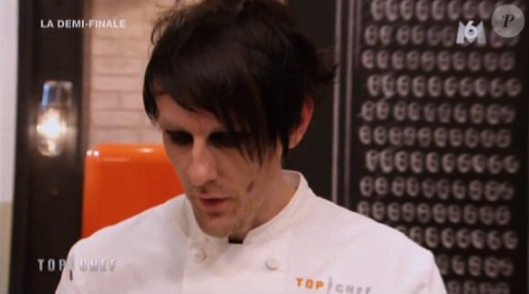 dans Top Chef 2015 (épisode 11, la demi-finale), le lundi 6 avril 2015 sur M6.