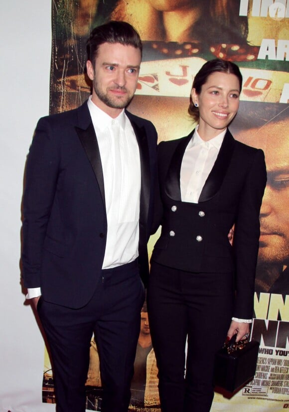 Justin Timberlake et Jessica Biel à la premiere du film Runner, Runner à Las Vegas, le 18 septembre 2013.